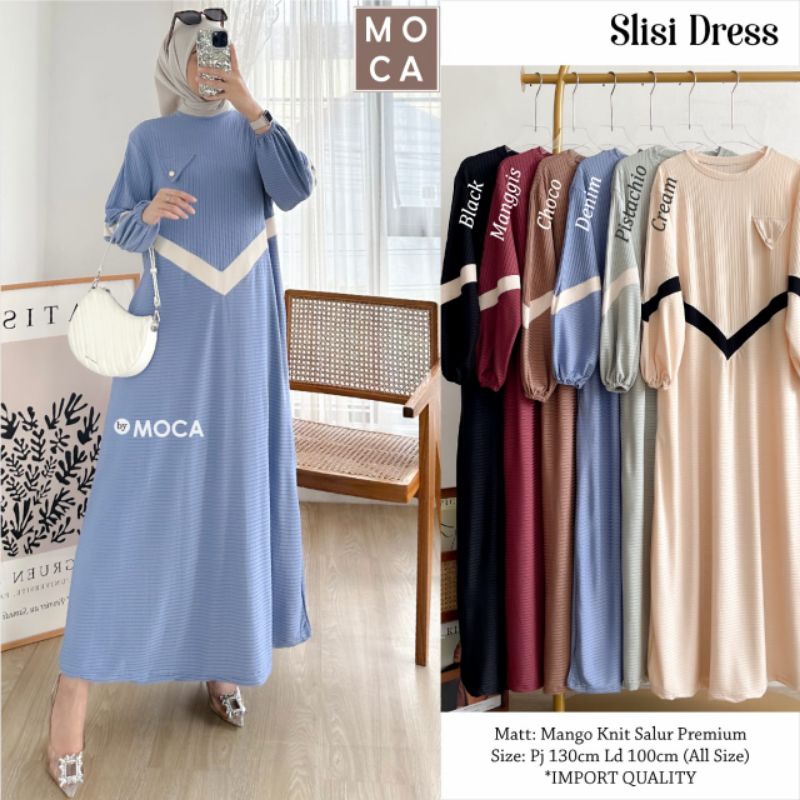 SLISI DRESS MANGO KNIT MOCA