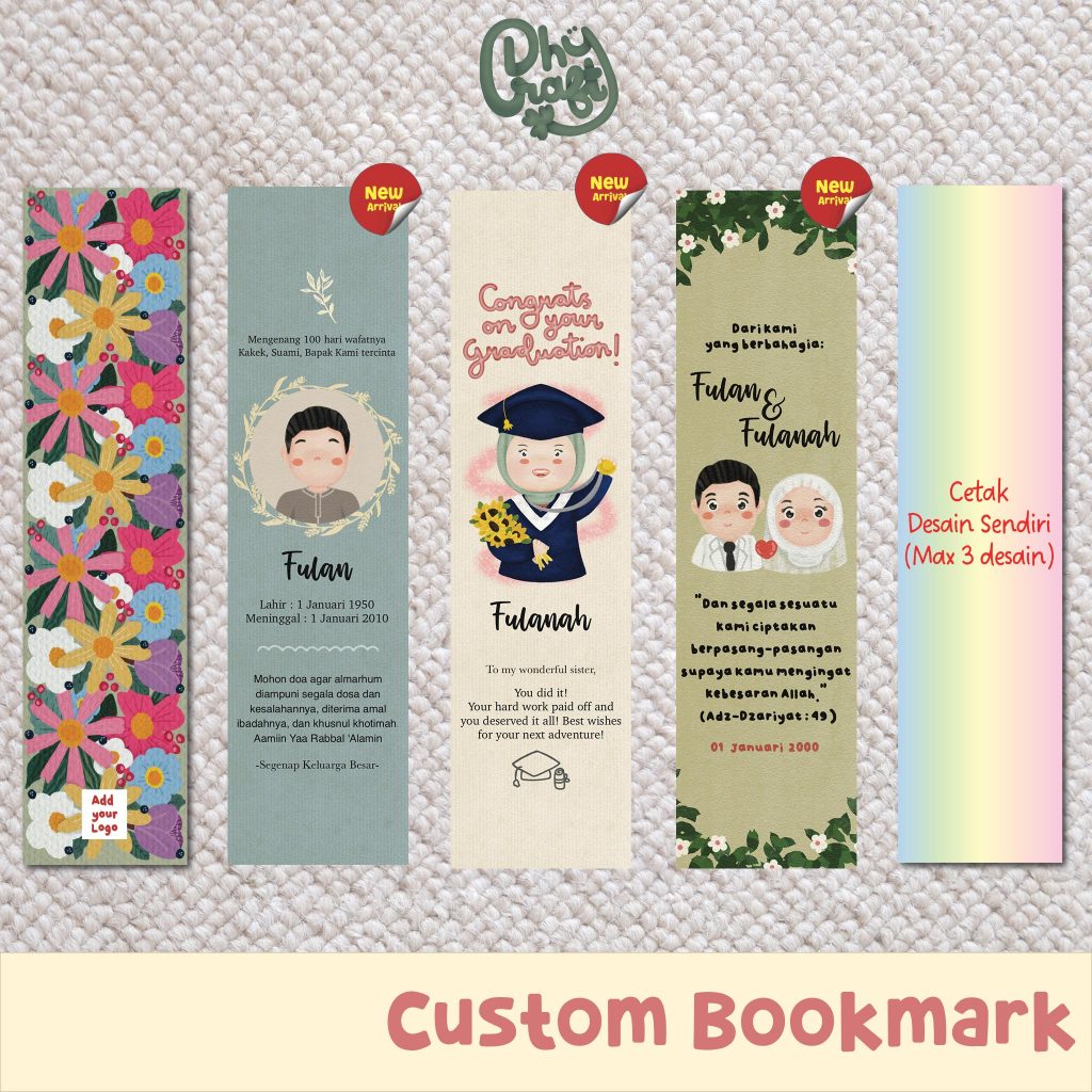 Custom Bookmark // Pembatas Buku // Pembatas Alquran | Dhycraft