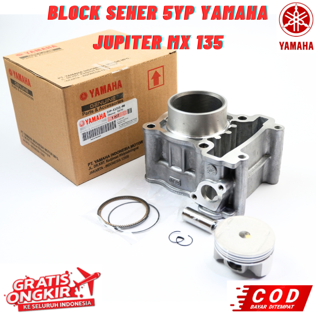 Block Seher Jupiter Mx New 135 - Blok Mesin Cylinder 5YP Yamaha Jupiter Mx New Old 135 5YP-E1311-00