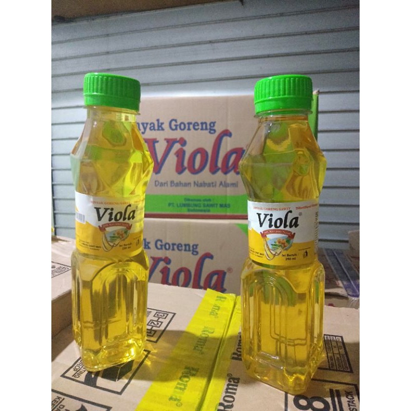 

Minyak goreng viola 250ml isi 12 botol