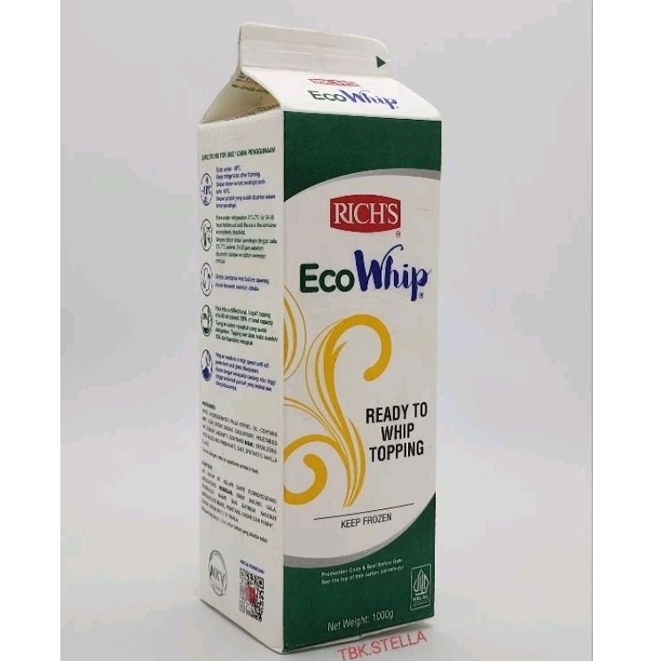 

RICH ECOWHIP 1 LITER WHIPPING CREAM