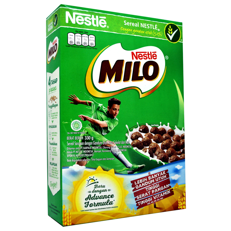 

SEREAL SARAPAN MILO 300 GR NESTLE MILO CEREAL COKLAT