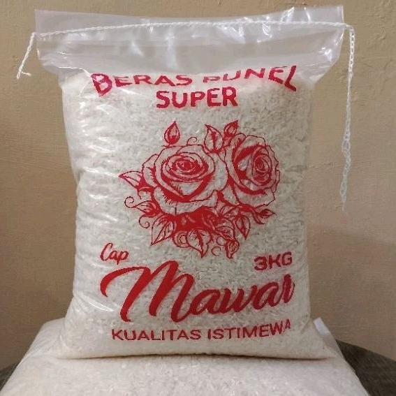

BERAS PULEN MEDIUM MURAH 3kg CAP MAWAR