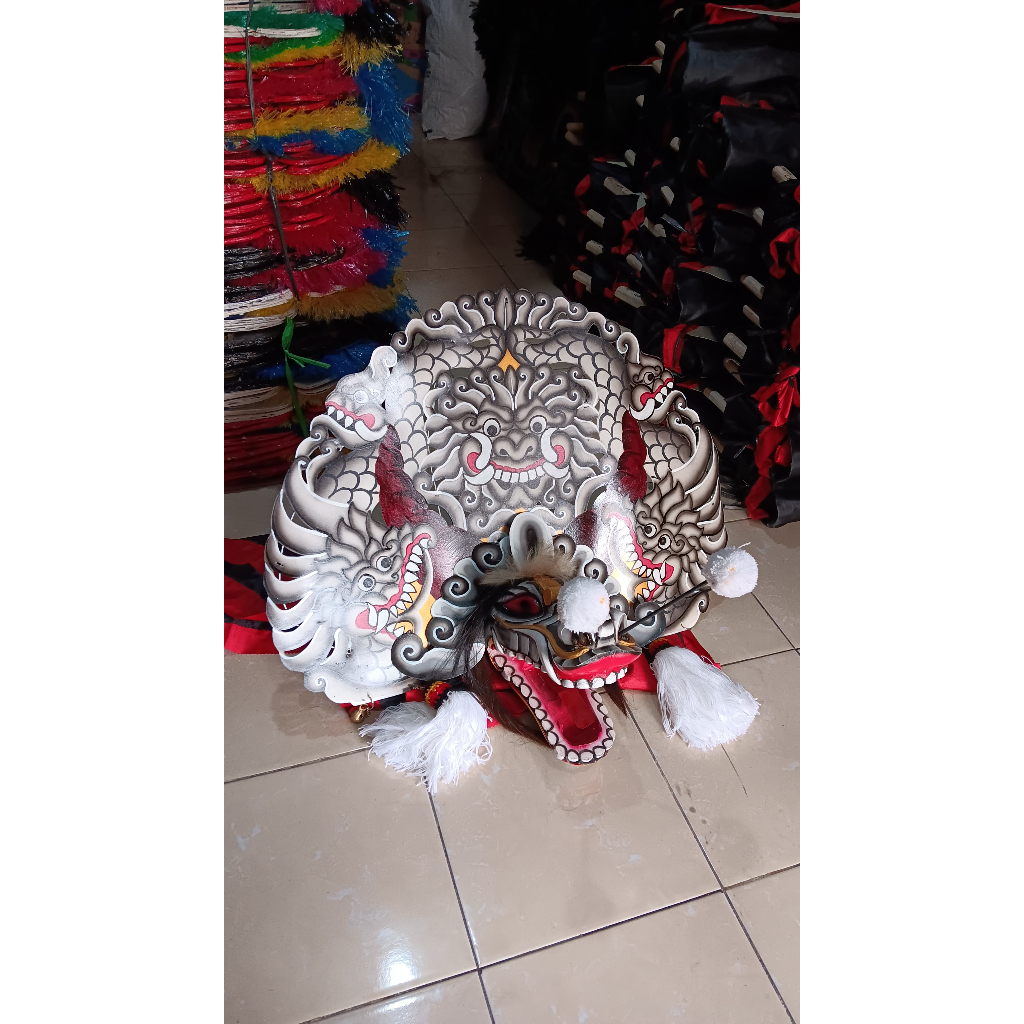 BARONGAN TELON/BARONGAN DEVILS PUTIHAN ASLI DARI KAYU