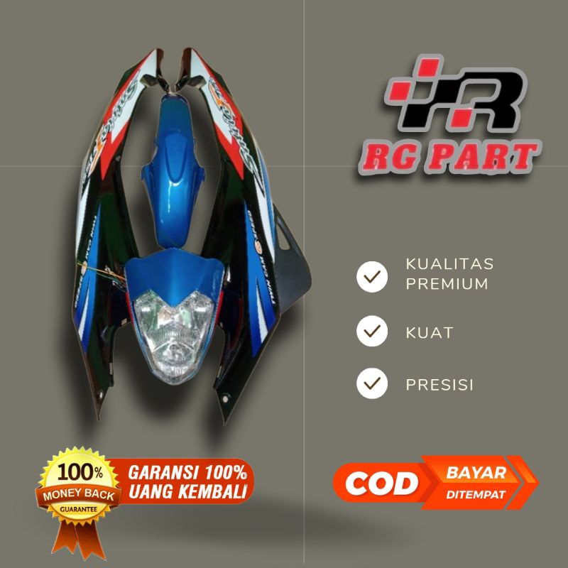 Body Satria Fu Cbu biru hitam Fu Thailand