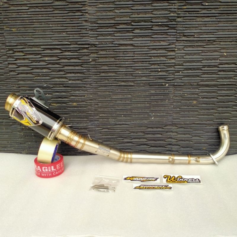 knalpot Supra 125 kph Winners Seri Garangan02 UB