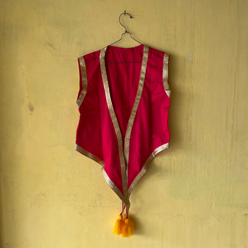 [TERBAIK] Rompi Ganong Lis Pita Emas. Baju Ganong. Kostum Ganong.