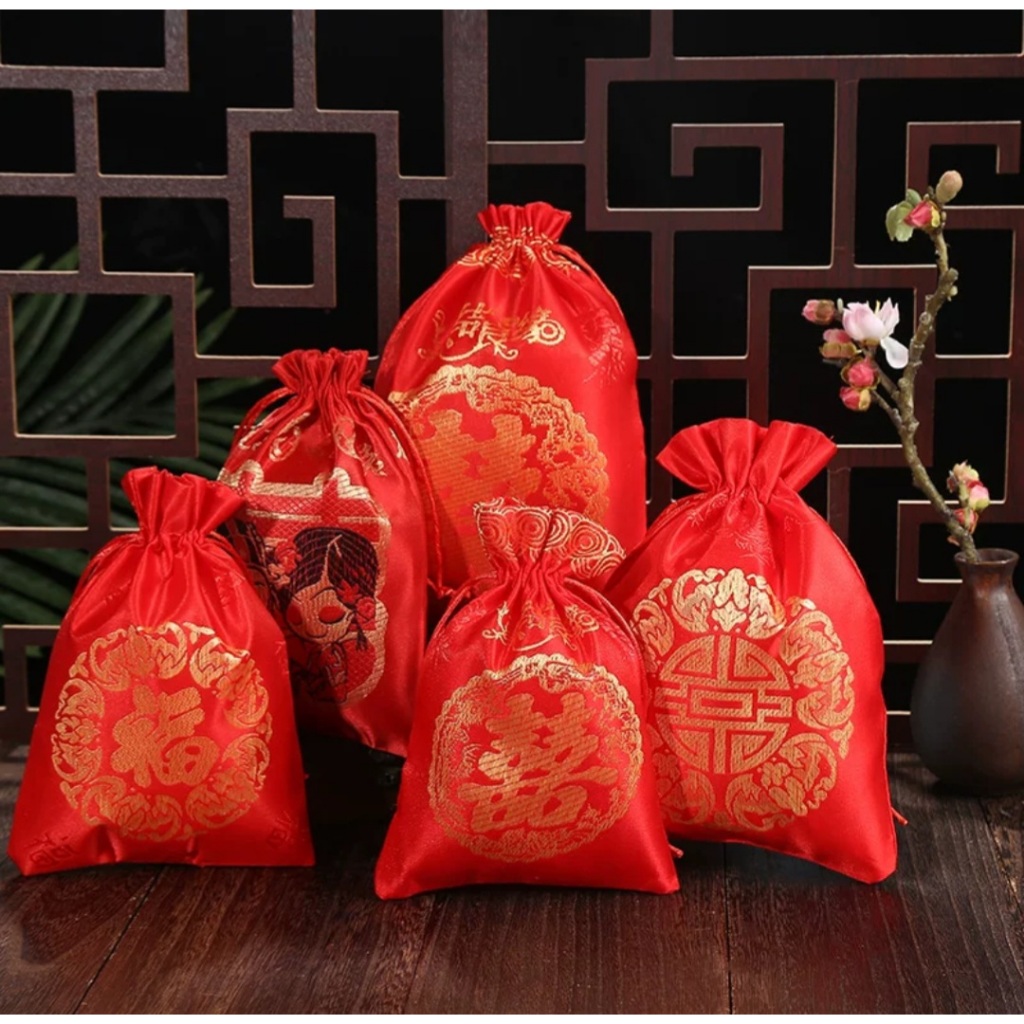 

Pouch / Kantong Serut Sourvenir Tema Wedding