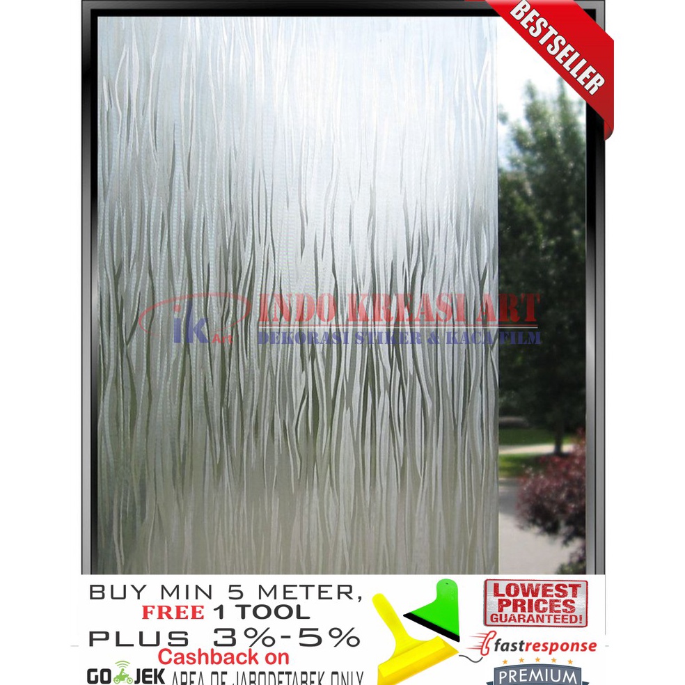 REKOMENDASI STIKER KACA STICKER KACA MOTIF AIR 12 KACA FILM MOTIF PELAPIS KACA JENDELA