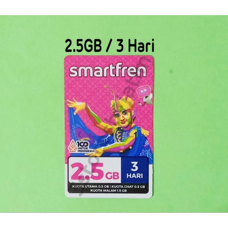 Voucher Kuota Data Smartfren 4G 2.5GB