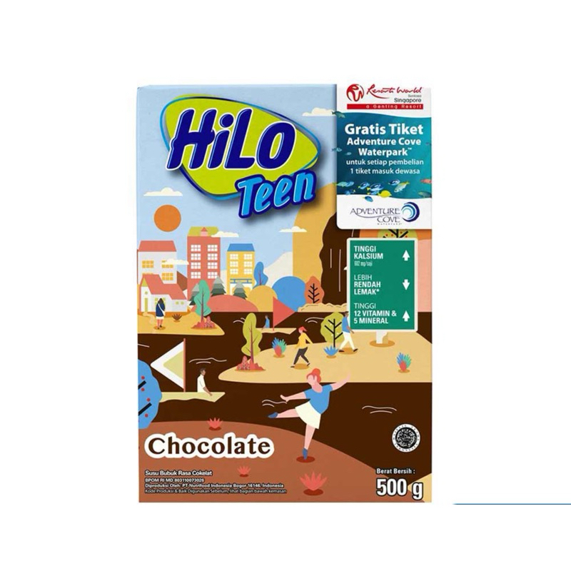 

Hilo teen susu bubuk hi-calcium 500gr coklat