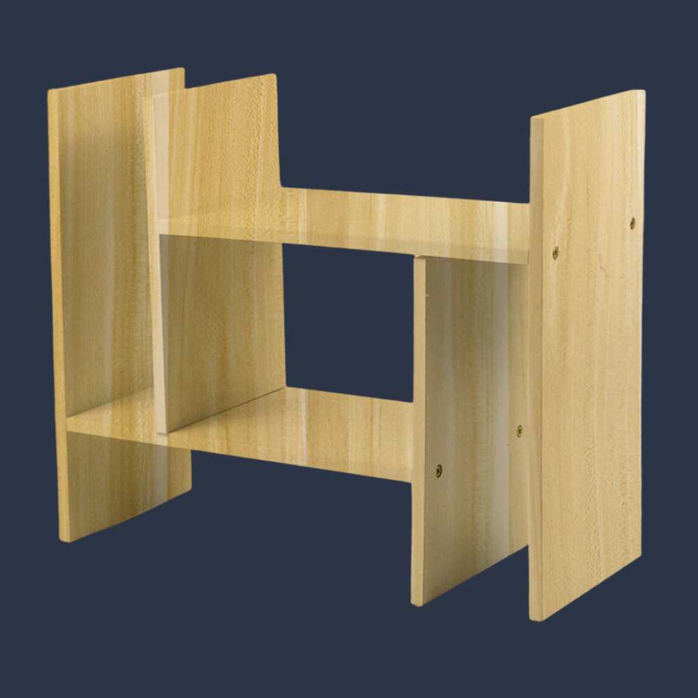 Rak Buku Lemari Rakitan Storage Organizer Material Kayu MDF Quality