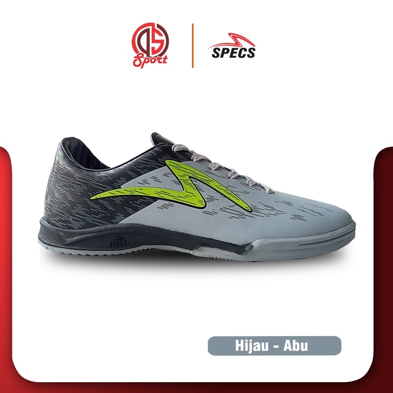 Sepatu Futsal Specs Accelerator Alpha Elite In Garuda Attack Grey Stabilo