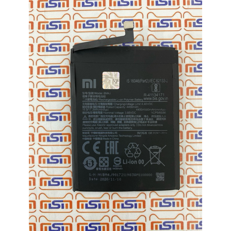 BATERAI READMI NOTE 8 PRO/BM4J OR