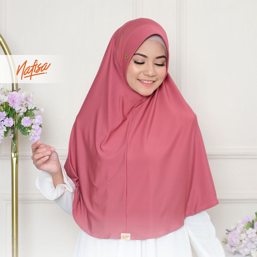 Nafisa New Asha Lycra Premium Part 1 | Jilbab Instan Bergo Pet Antem Lycra Eksklusif