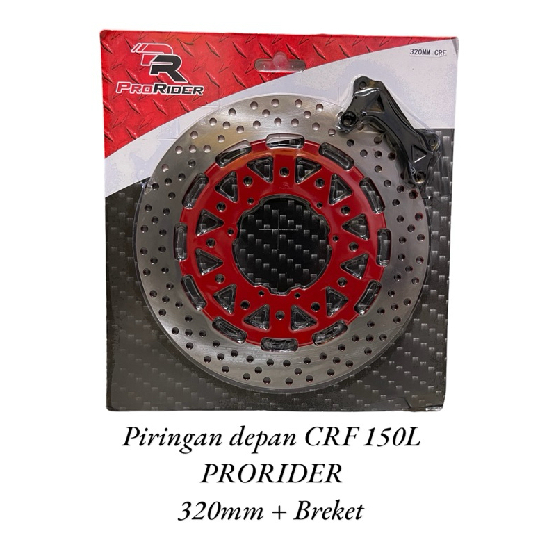 disk piringan cakram depan crf lebar plus breket pnp piringan cakram crf supermoto