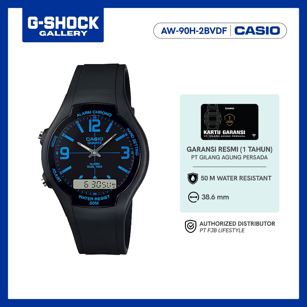 Casio Original AW-90H-2BVDF Jam Tangan Pria