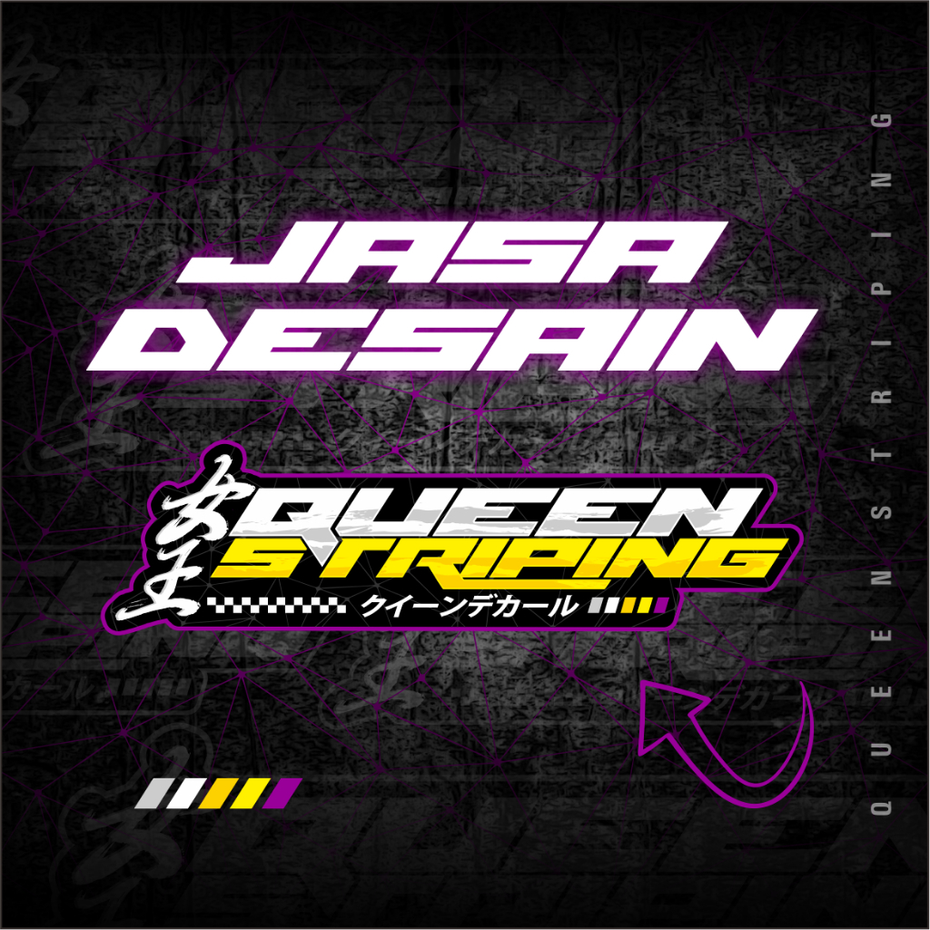 JASA CUSTOM DESAIN KHUSUS STIKER STRIPING - JASA DESAIN CUSTOM