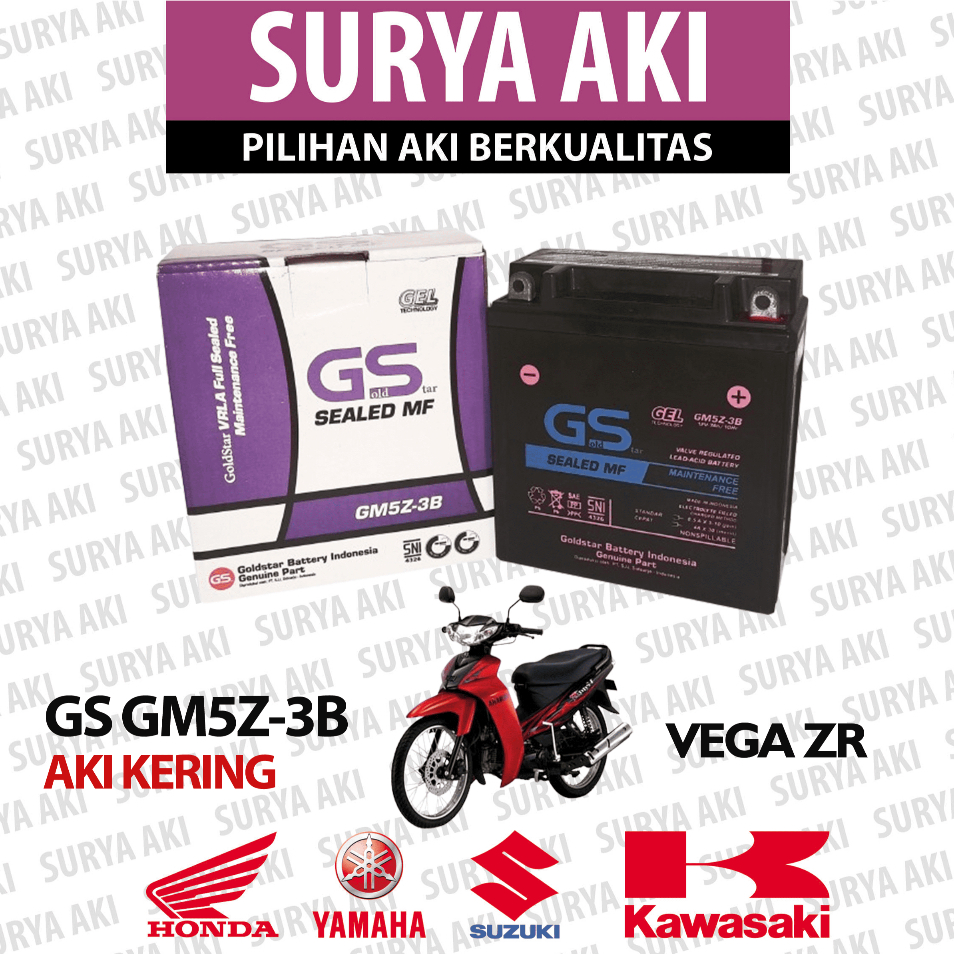Aki Motor Yamaha Vega ZR GM5Z-3B Aki Kering MF