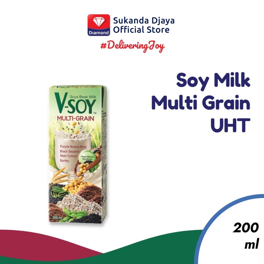 

V-Soy Soya Bean Multi Grain 200Ml| Susu Kedelai Multi Grain