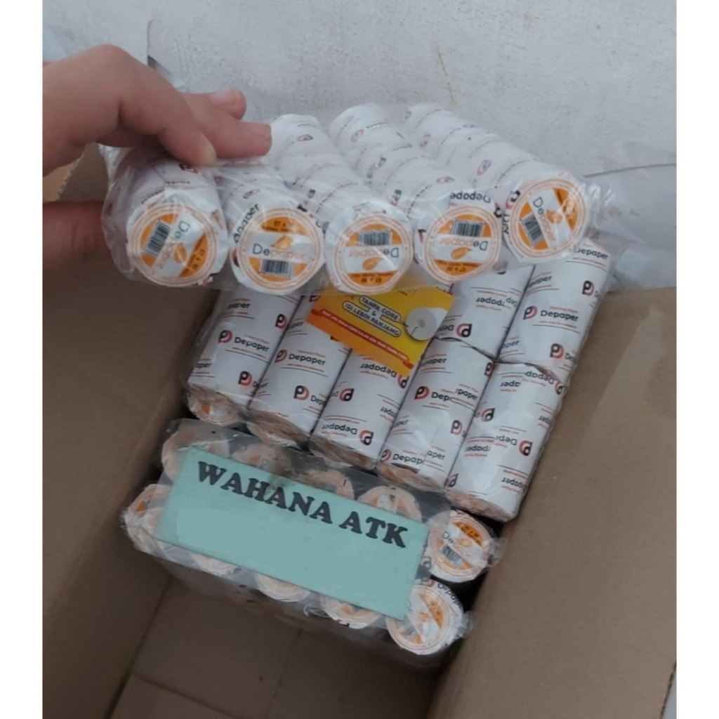 

Kertas thermal termal Depaper 57 x 30 CORELESS - TANPA CORE