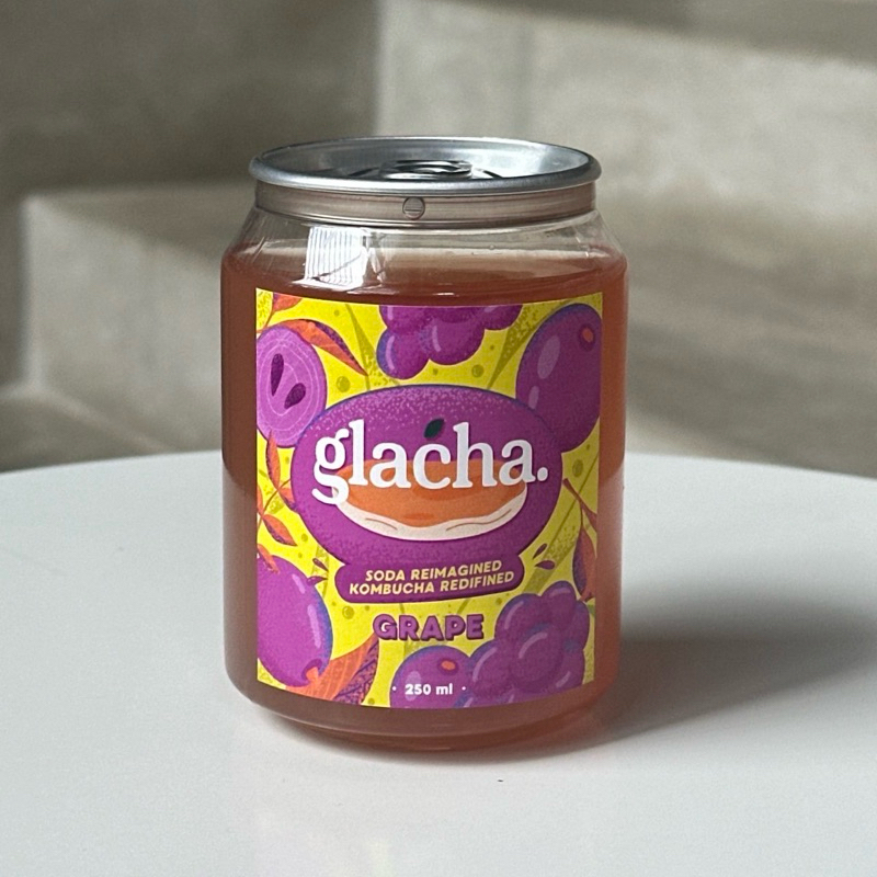 

Glacha Kombucha Soda 250ml Rasa Grape Anggur - Glacha Kombucha | Teh Kombucha