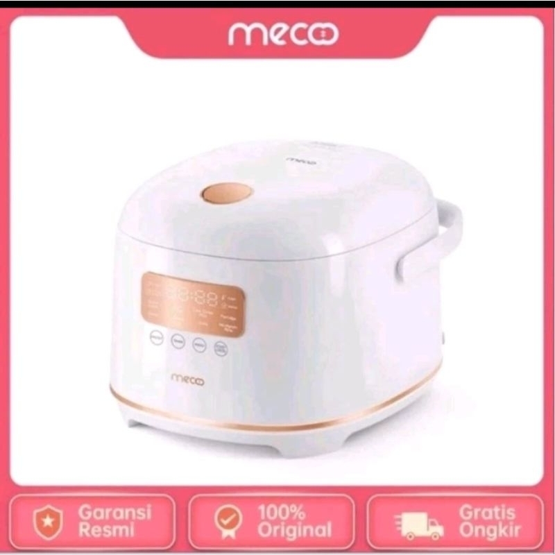 Mecoo Low Carbo Low Sugar Rice Cooker 1.8L _ Rice Cooker Rendah Gula 400 Watt