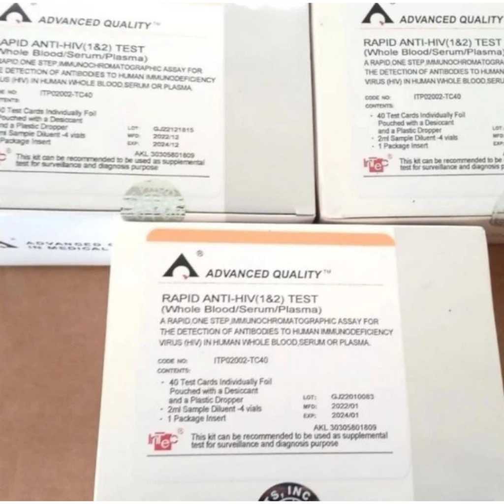 Intec One Step test HIV 1/2 isi 40 kit
