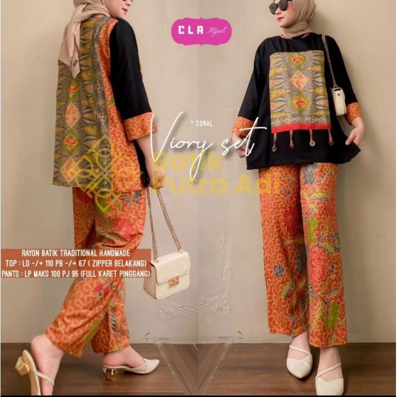 ONE SET ENCIM KOIN SEMERBAK BATIK ORI SETELAN WANITA KEKINIAN VIRAL KEKINIAN SETELAN WANITA ONE SET 