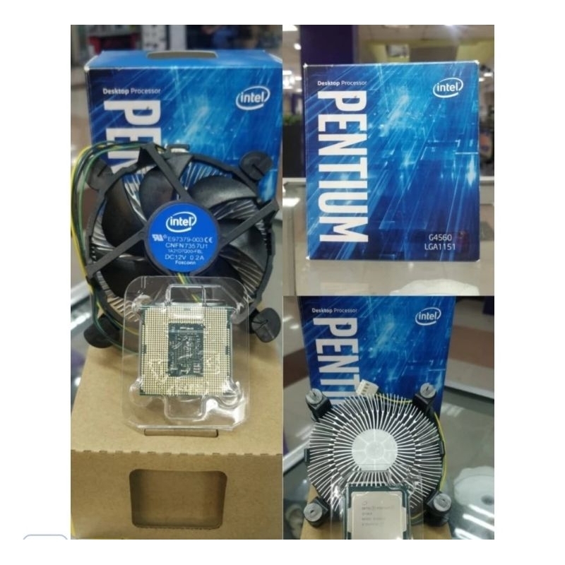 PROSESOR INTEL KABYLAKE G 4560 LGA 1151 3.5 GHZ BOX  + FAN ORI