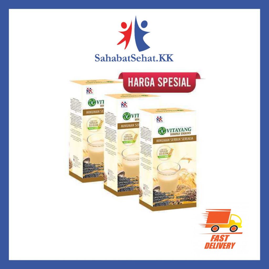 

VITAYANG WHOLE GRAINS SERBUK SEREAL TINGGI SERAT RENDAH GULA 100% ORIGINAL KK INDONESIA