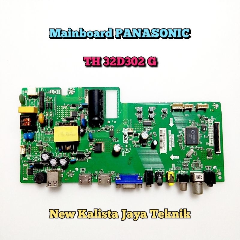 MAINBOARD TV PANASONIC TH 32D302G ORIGINAL TP.VST59S.PB788 MB PANASONIC 32D302 MOTHERBOARD TV TH32D3