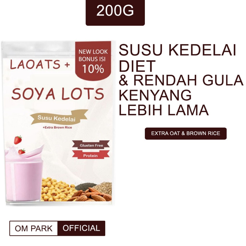 

Susu Kedelai Whey Tinggi Protein Oatmilk Diet Penurun Berat Badan Laoats (200G)