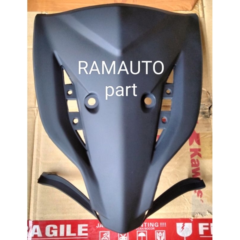 #cover body#tameng depan#dasi depan#supra x 125 FI#honda supra x 125 Fi warna hitam doff