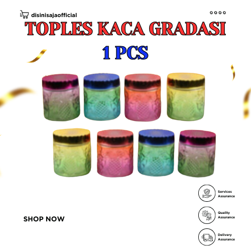 Toples Kaca Crystal 800ml Unik Mewah Tebal Premium Kue Kering Lebaran