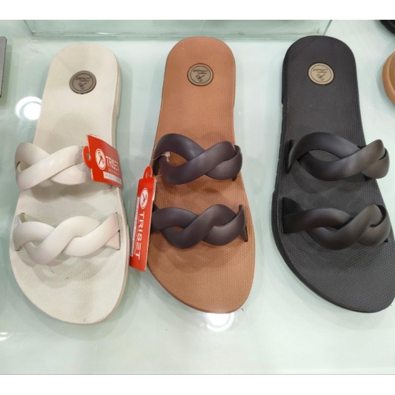 TRISET - Sandal Karet Flat Wanita Size 36-40 Original