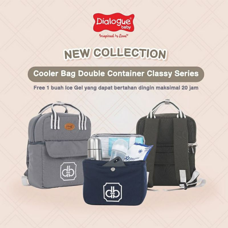 DIALOGUE Baby Cooler Bag Double Container Classy Series DGC1009