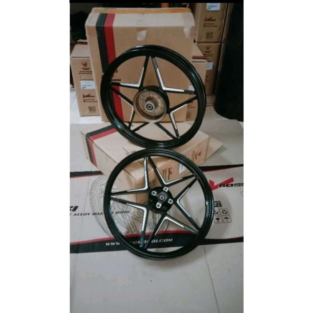 Velg Rossi Orbit MX Jupiter Z New Jupiter Z1 Vega R new Vega ZR 160/18517 Hitam crom orange crom bir