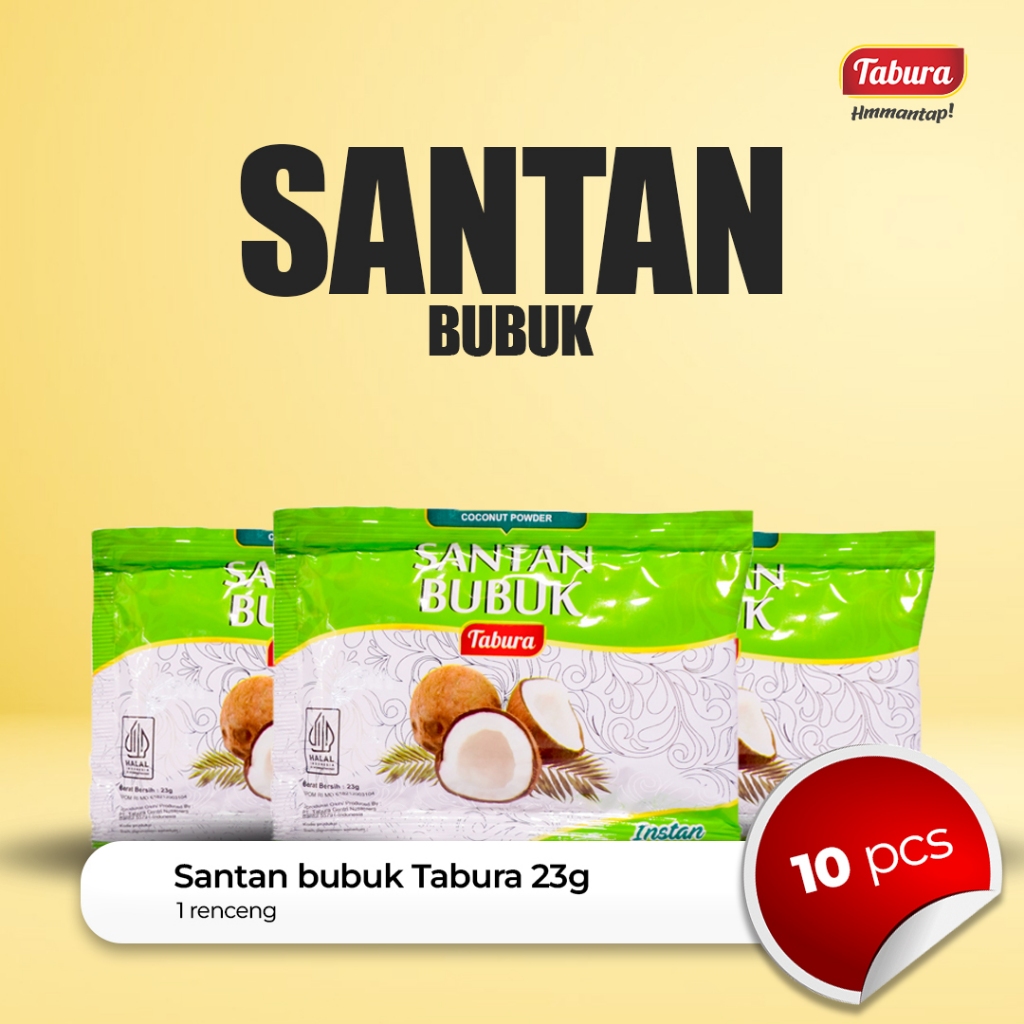 

Santan Bubuk 10 pcs | Santan Bubuk Tabura 23g (RENCENGAN)
