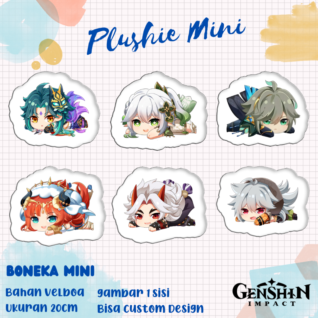 boneka plushie mini anime genshin impact 2