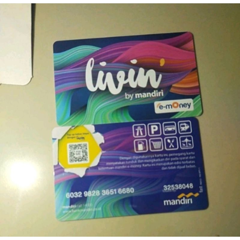 

26 Pcs Livin Mandiri Card Kartu Emony mandiri kartu toll