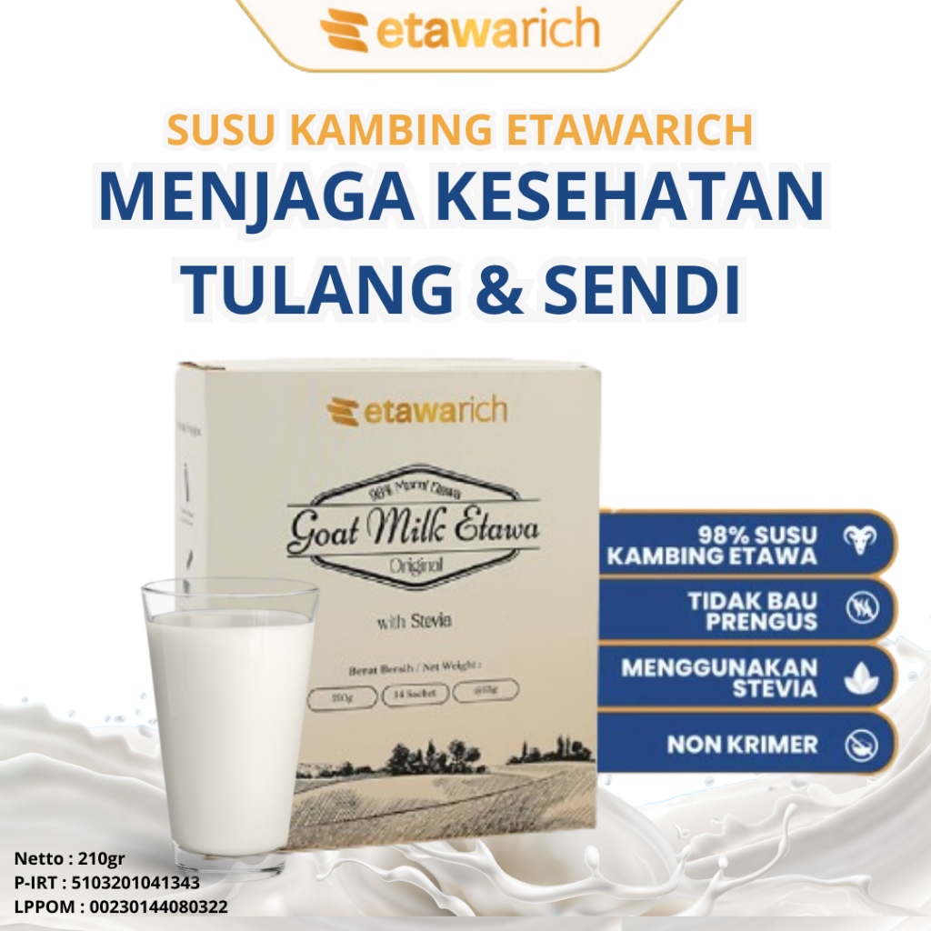 

ETAWARICH Susu Kambing Etawa Asli Untuk Bantu Jaga Kesehatan Tulang dan Sendi