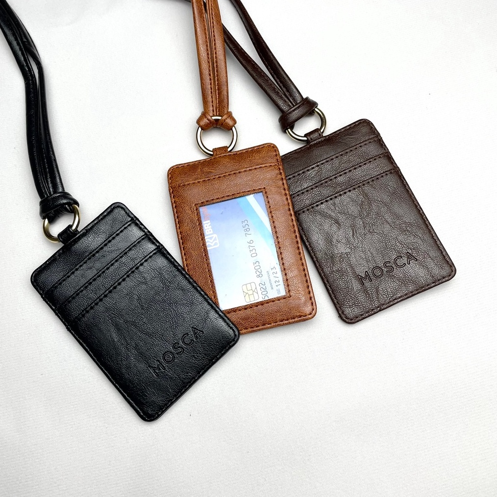 

CardHolder Wanita Lanyard id card Sephia by Mosca Dompet kartu KODE K9T1