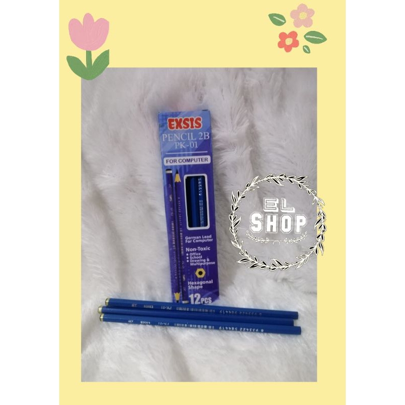 

Pensil 2B Biru Exis - Pensil Kayu - Alat Tulis Sekolah Kantor
