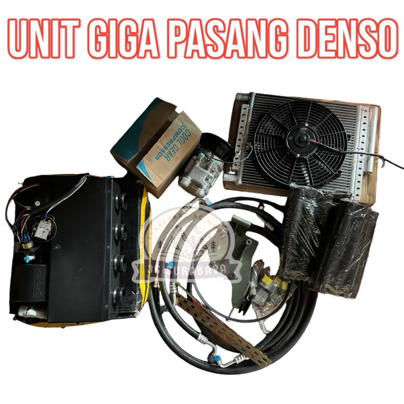 Unit Ac Set Giga 285 ps Isuzu Pasang Denso / Sanden Ac Baru (Baru/New) Ac Mobil Truk