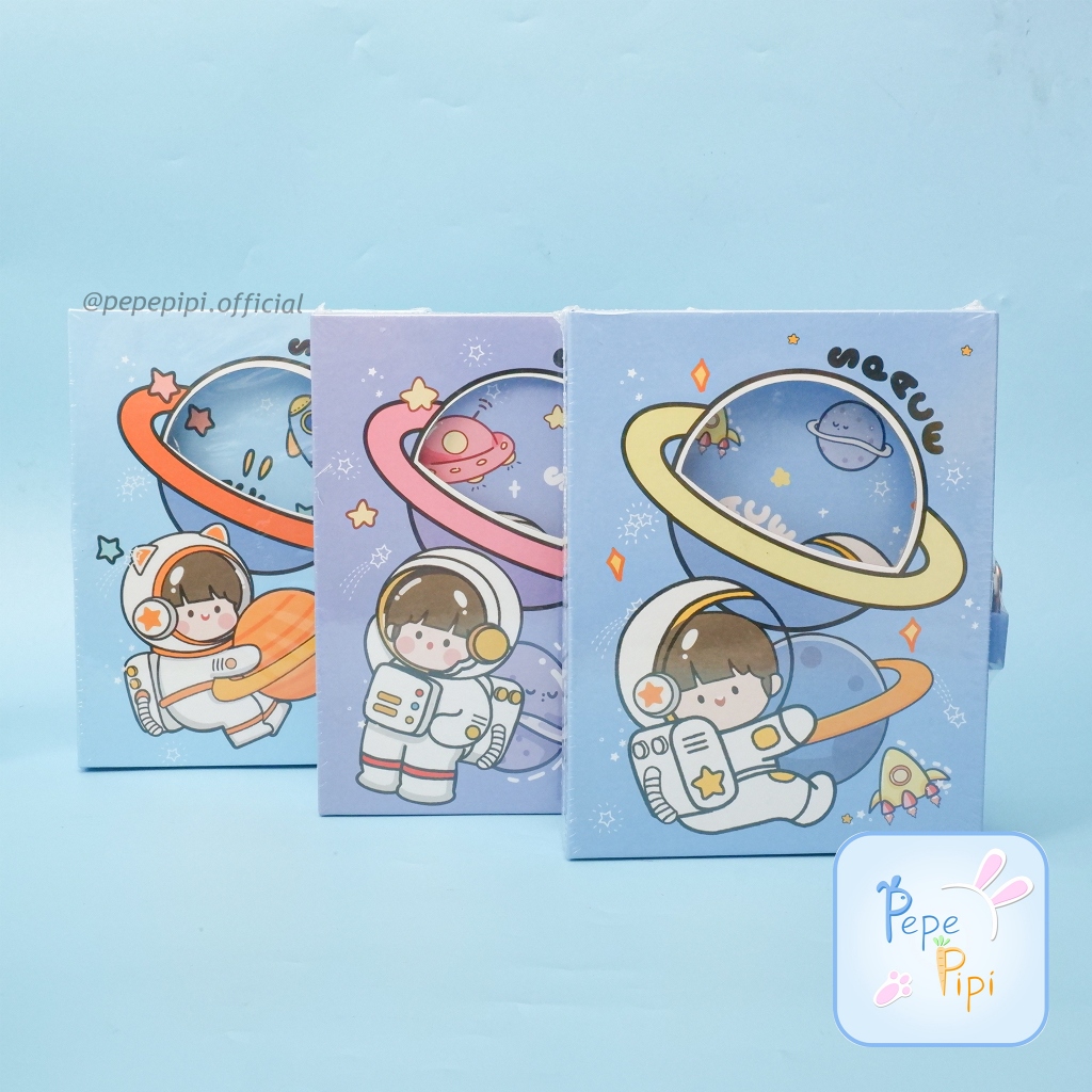 

Diary Hardbox BK-1090 Gembok Astronot Space Note Book Dengan Kunci Gembok Notebook Buku Catatan Harian Jurnal