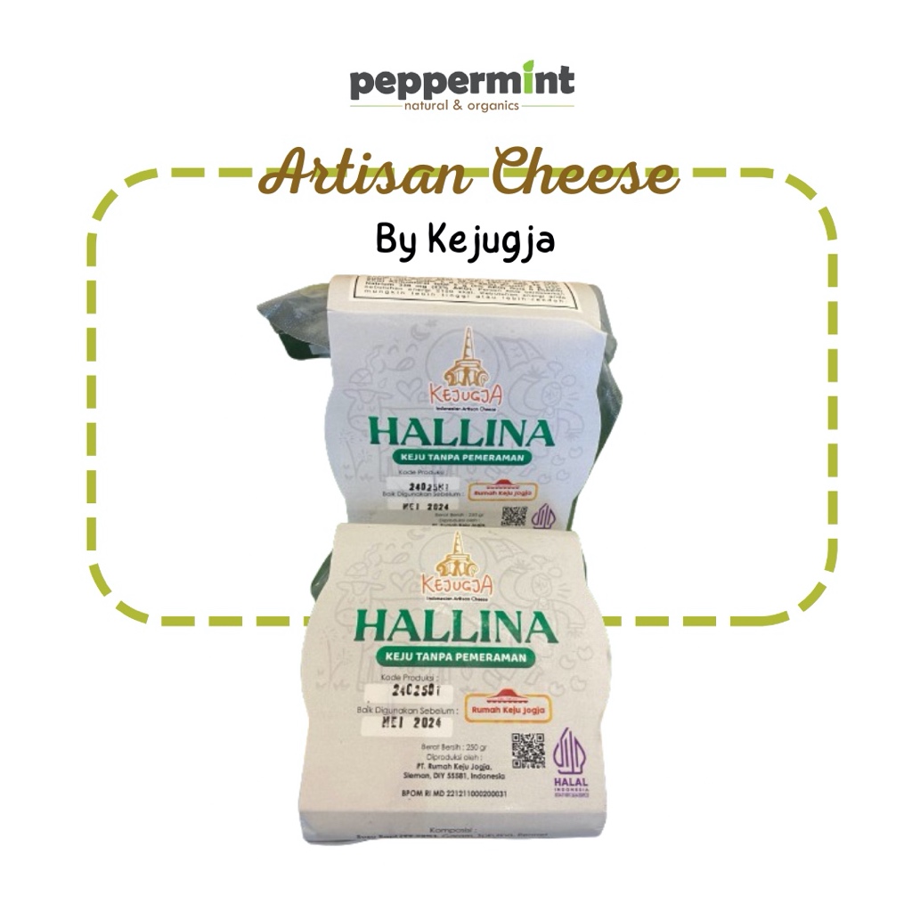 

Kejugja Keju Hallina (250 gr) / Keju Tanpa Pemeraman