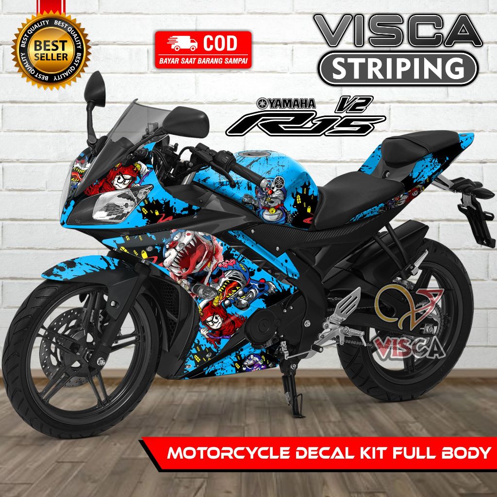 Decal R15 V2 Full Body - Stiker R15 V2 Full Body - Dekal R15 V2 Full Body - Striping R15 V2 Variasi 
