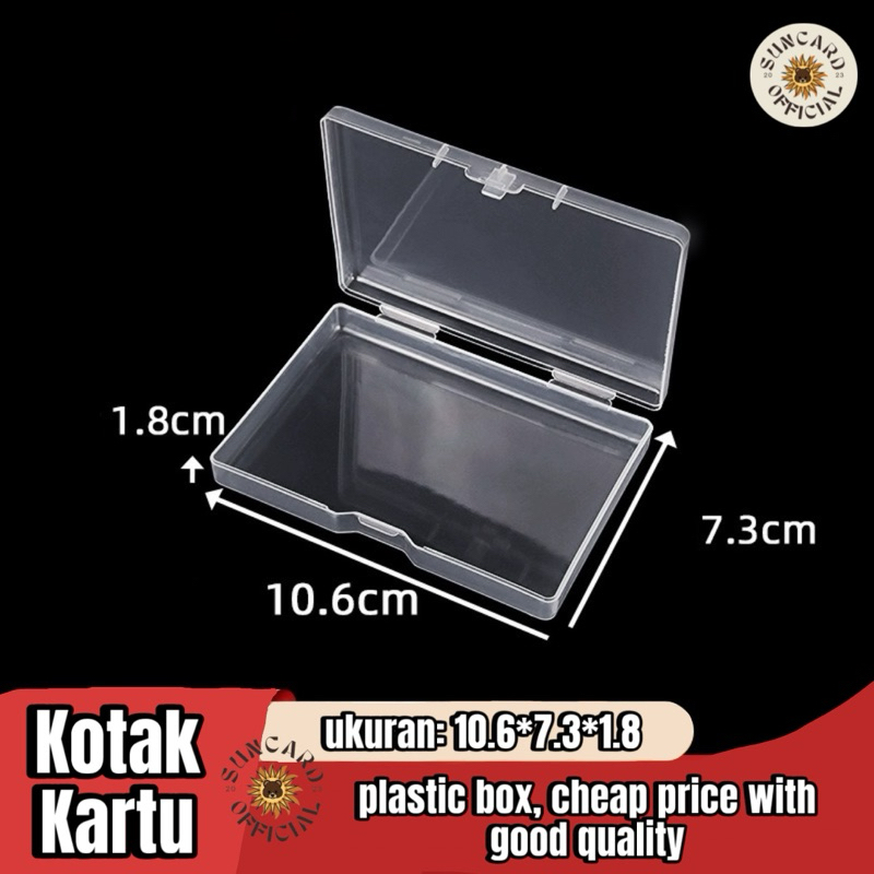 Tempat / Kotak Plastik / Box Mini Storage Kartu Koleksi Photocard Penyimpanan Kecil Serba Guna Ukura