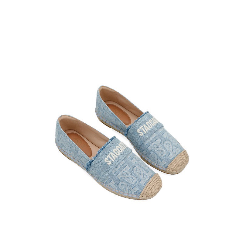 NEW TerMurah SALE ORIGINAL Staccato 9UA98-BD7 Espadrilles Flats - Blue Denim Jeans Motif Sepatu Wani